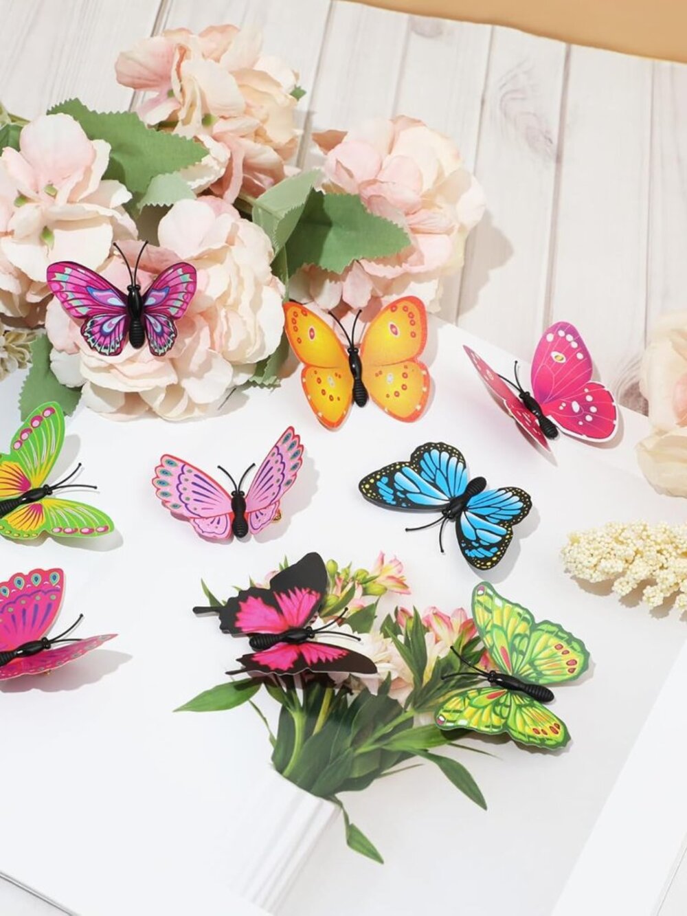 3D Butterfly Brooch Pins, 36 Pcs Butterfly Pin Colorful Art Curtain Crafts Decor - Picture 4 of 7